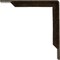 Ekena Millwork Stockport Steel Bracket, Antiqued Pale Gold 2"W x 12"D x 12"H BKTM02X12X12STAPG - alternate 4
